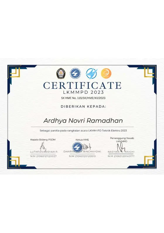 LKMM-PD 2023 committee certificate