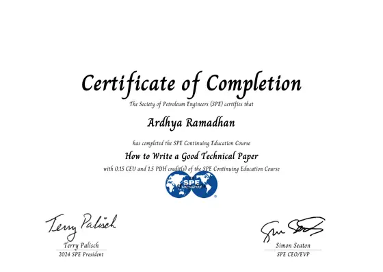 SPE — How to Write a Good Technical Paper